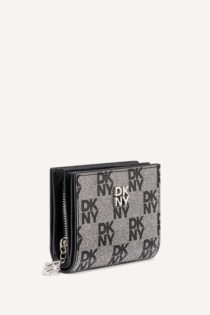 SARAH BIFOLD ZIP WALLET Chino/Cappuccino | DKNY