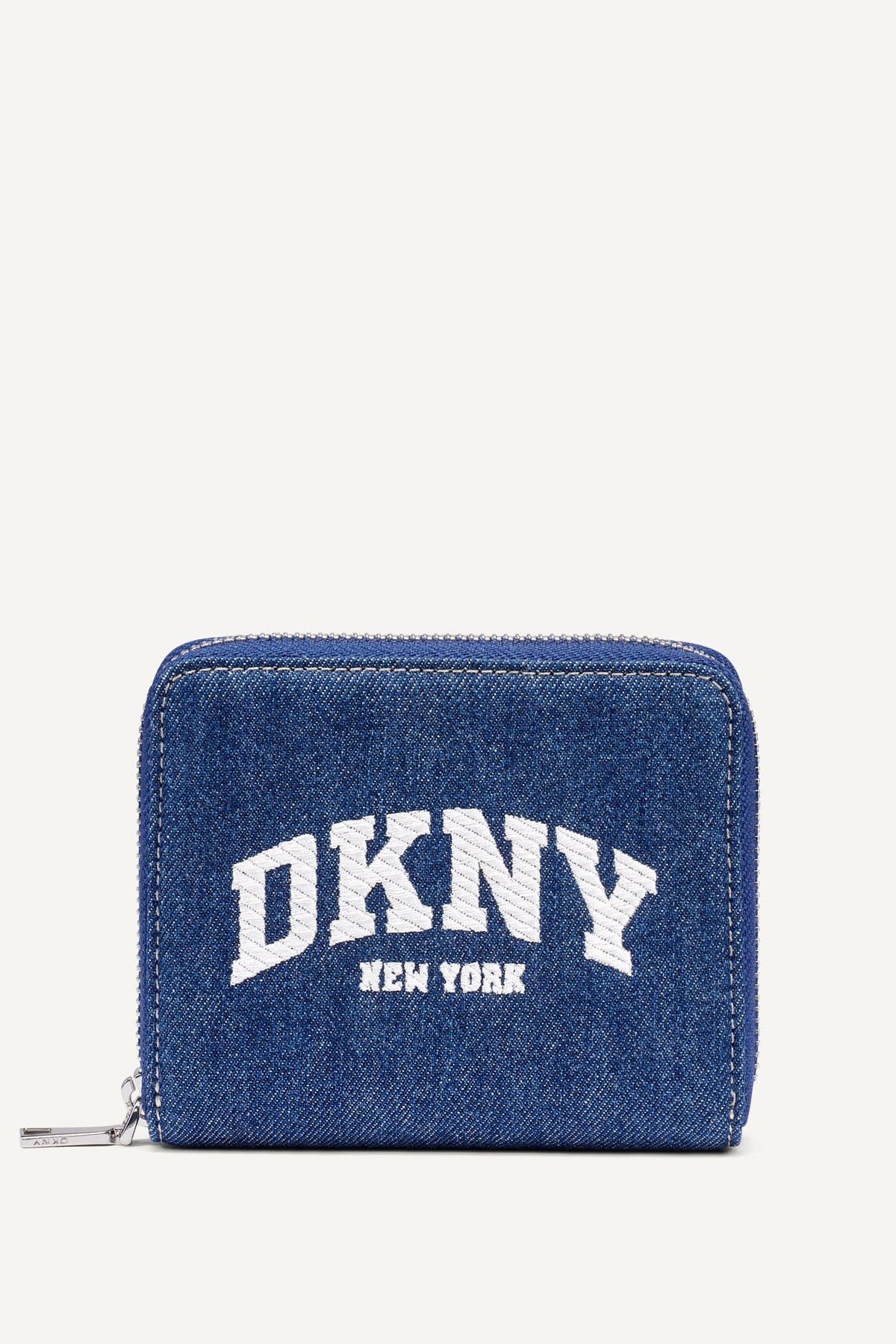 HADLEE SMALL ZIP AROUND WALLET Denim | DKNY