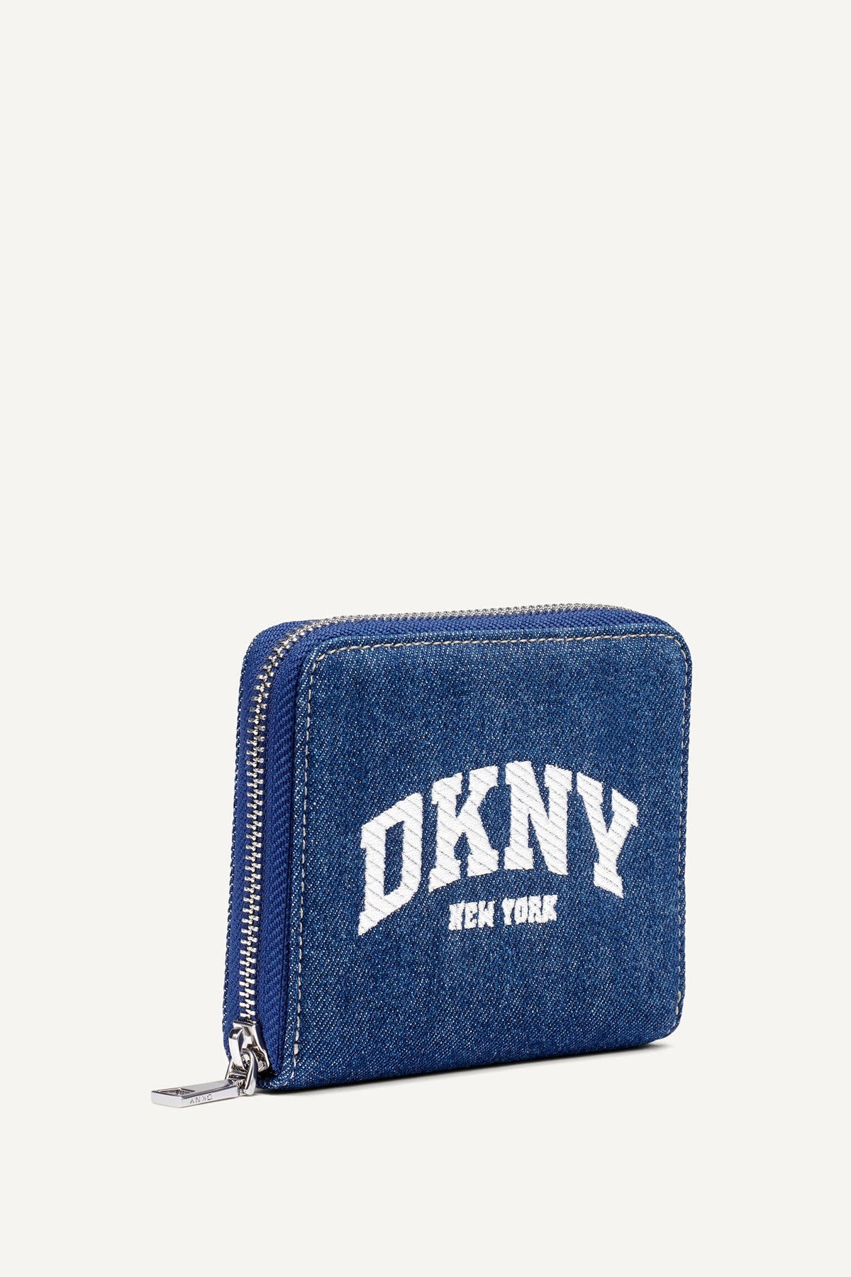 HADLEE SMALL ZIP AROUND WALLET Denim | DKNY