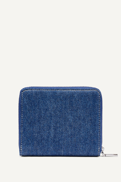 HADLEE SMALL ZIP AROUND WALLET Denim | DKNY