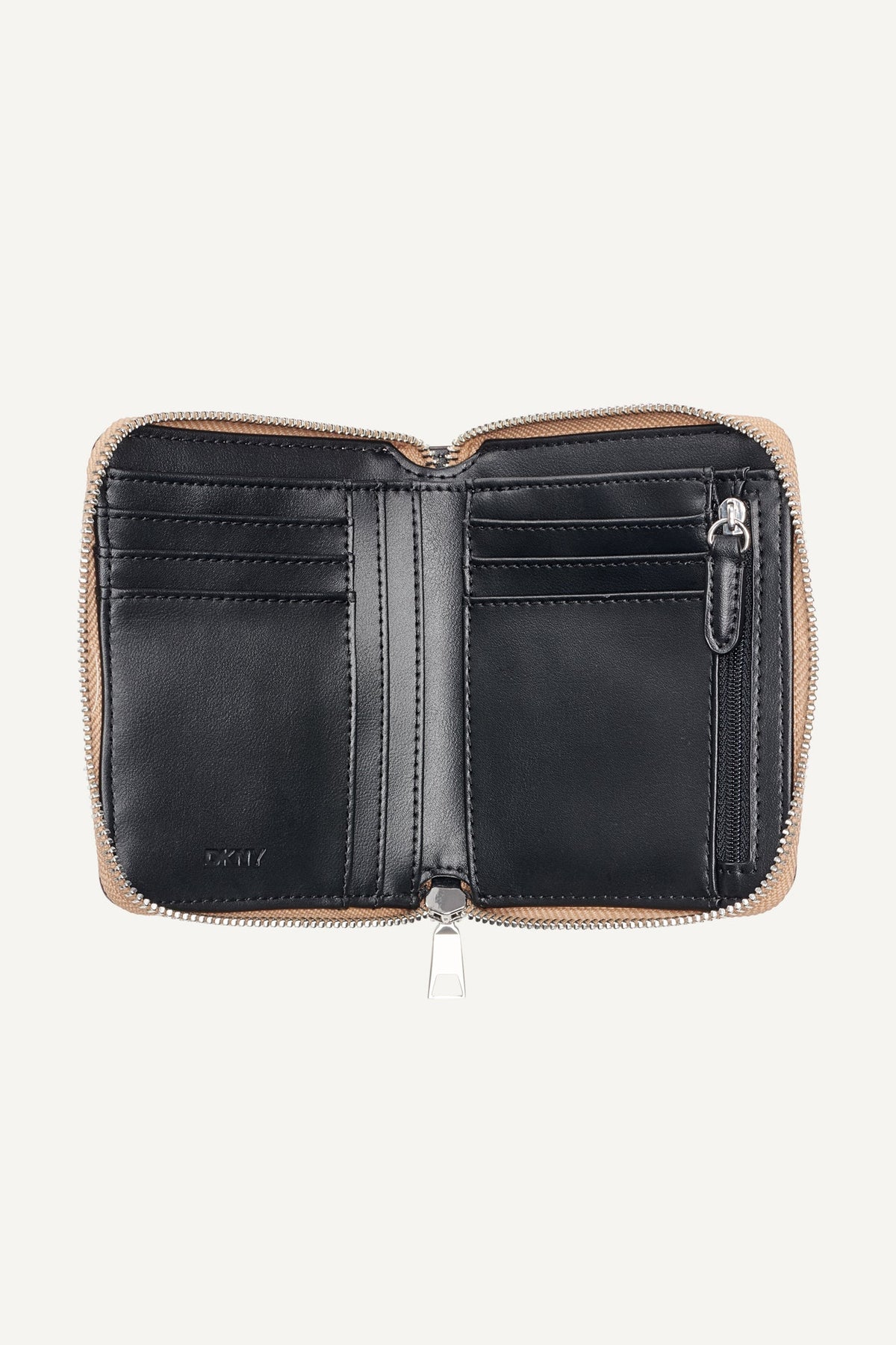 PAULA SMALL ZIP AROUND WALLET Cappuccino | DKNY