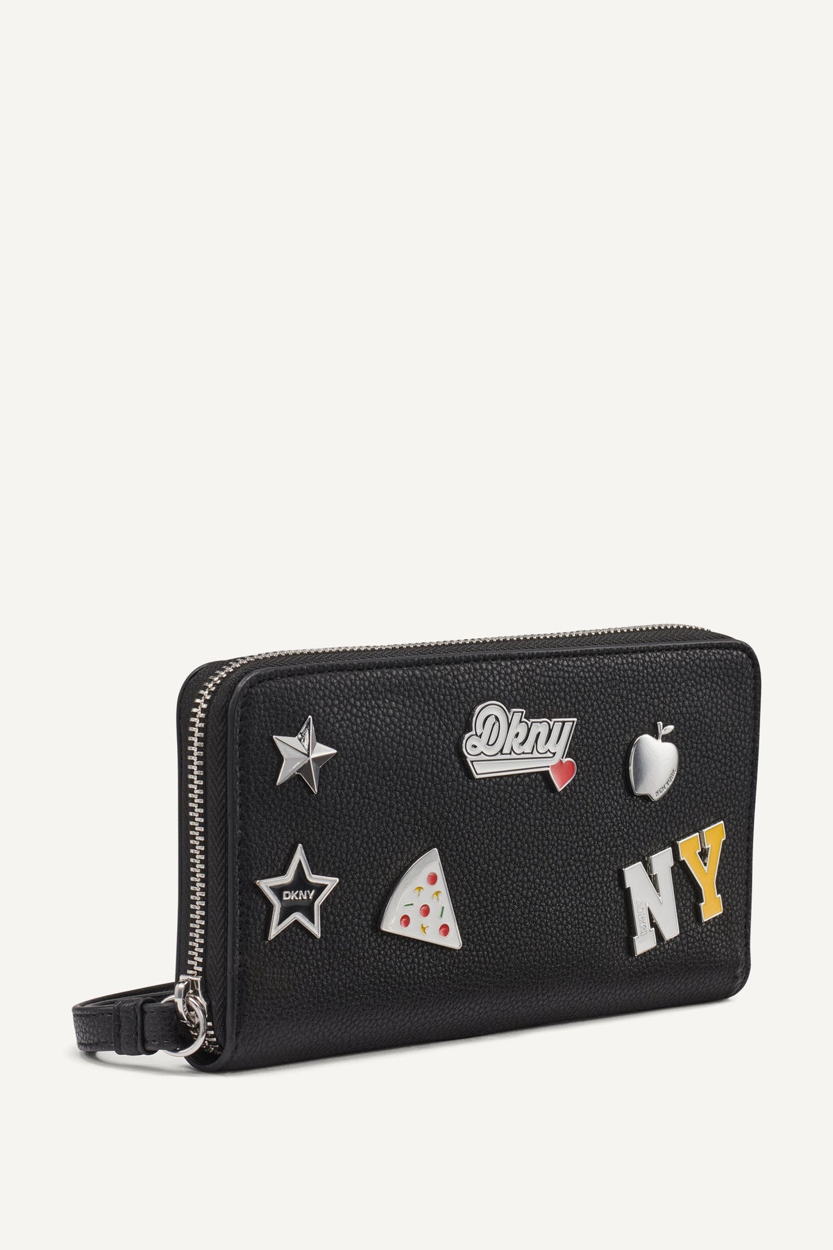 ETTA LARGE ZIP AROUND WALLET Marshmallow | DKNY