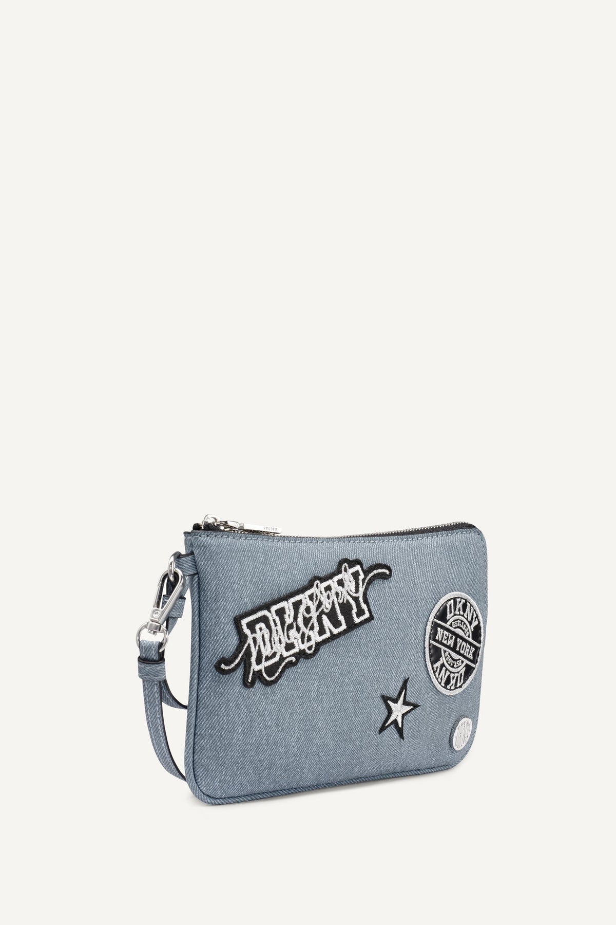 SARAH WRISTLET Denim | DKNY