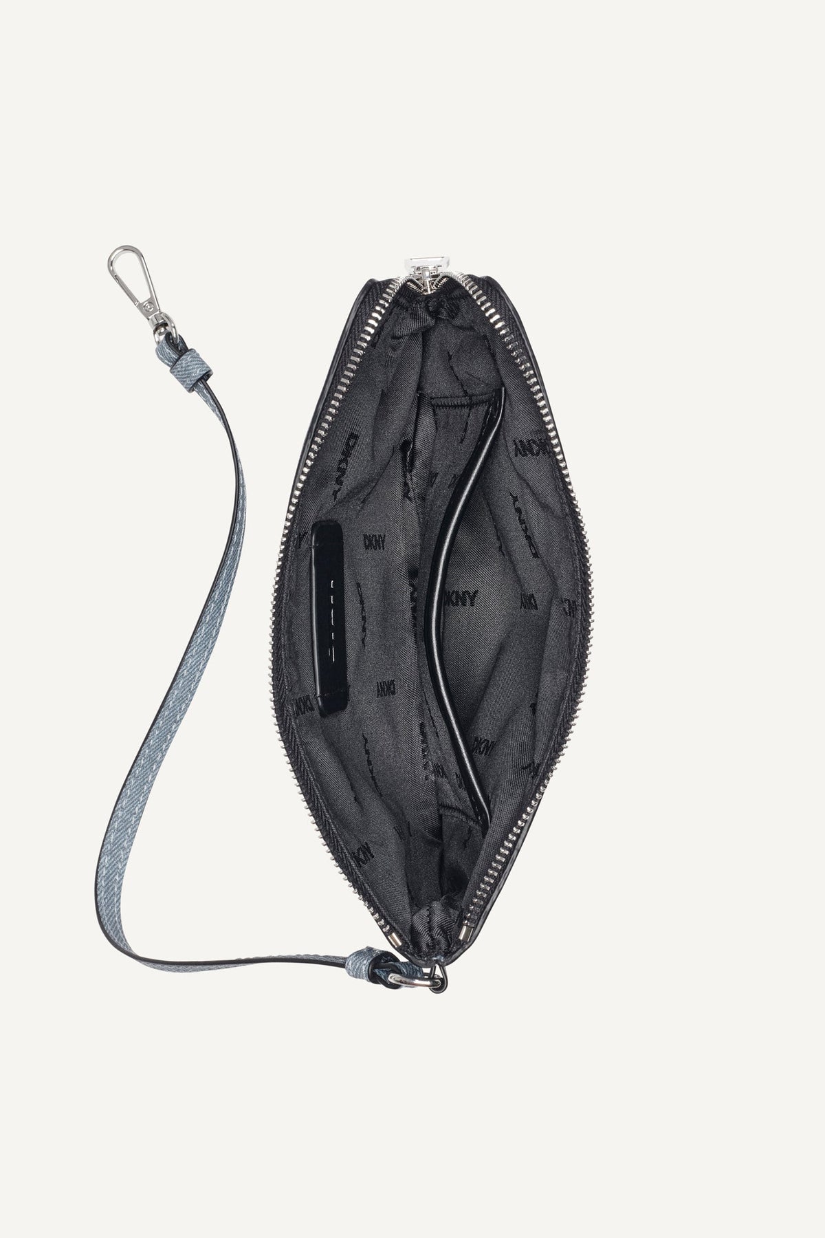 SARAH WRISTLET Denim | DKNY