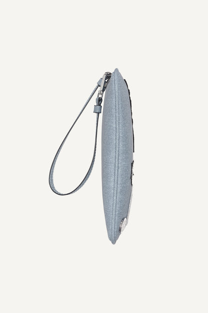 SARAH WRISTLET Denim | DKNY