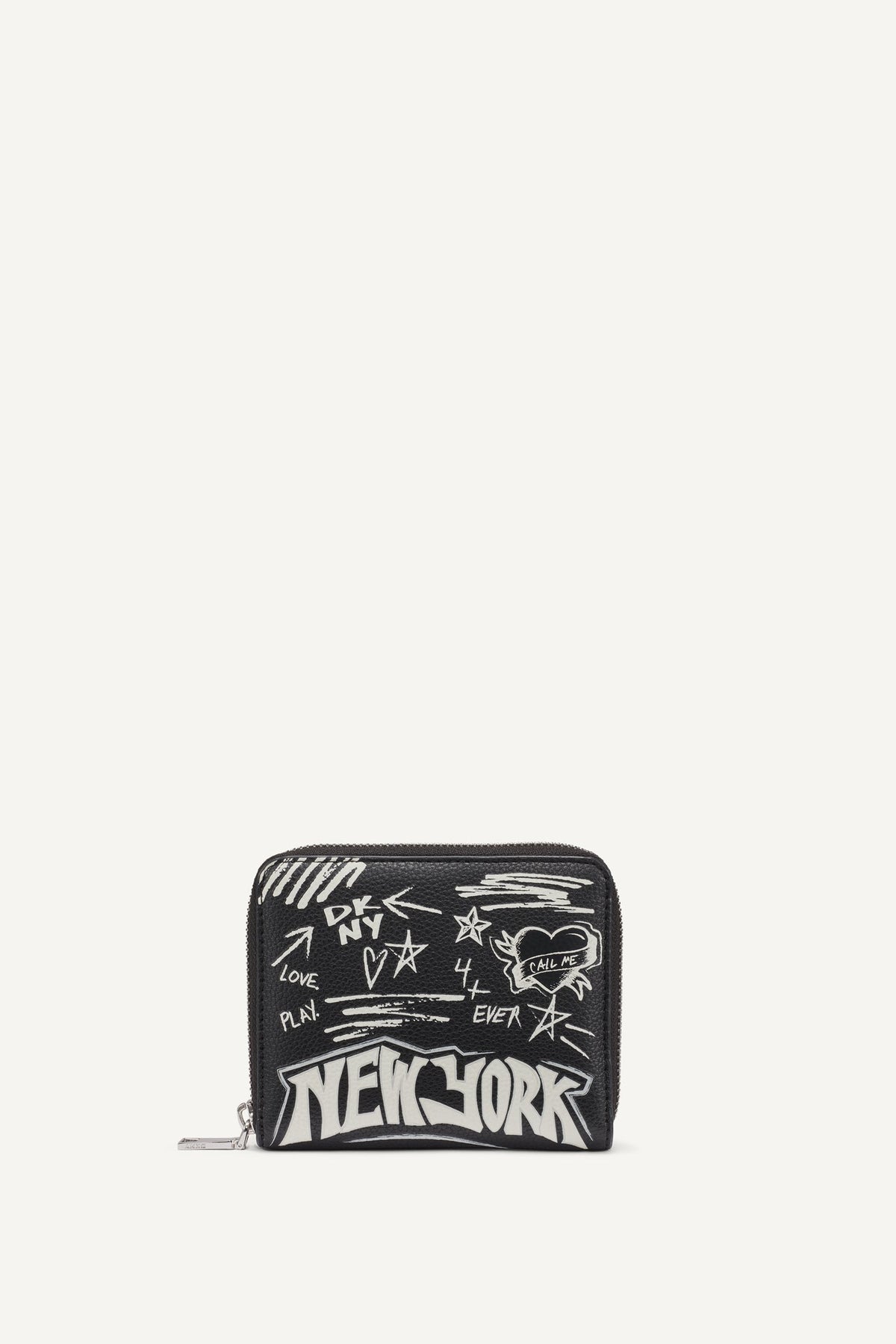 BRYAR SMALL ZIP AROUND WALLET Black | DKNY