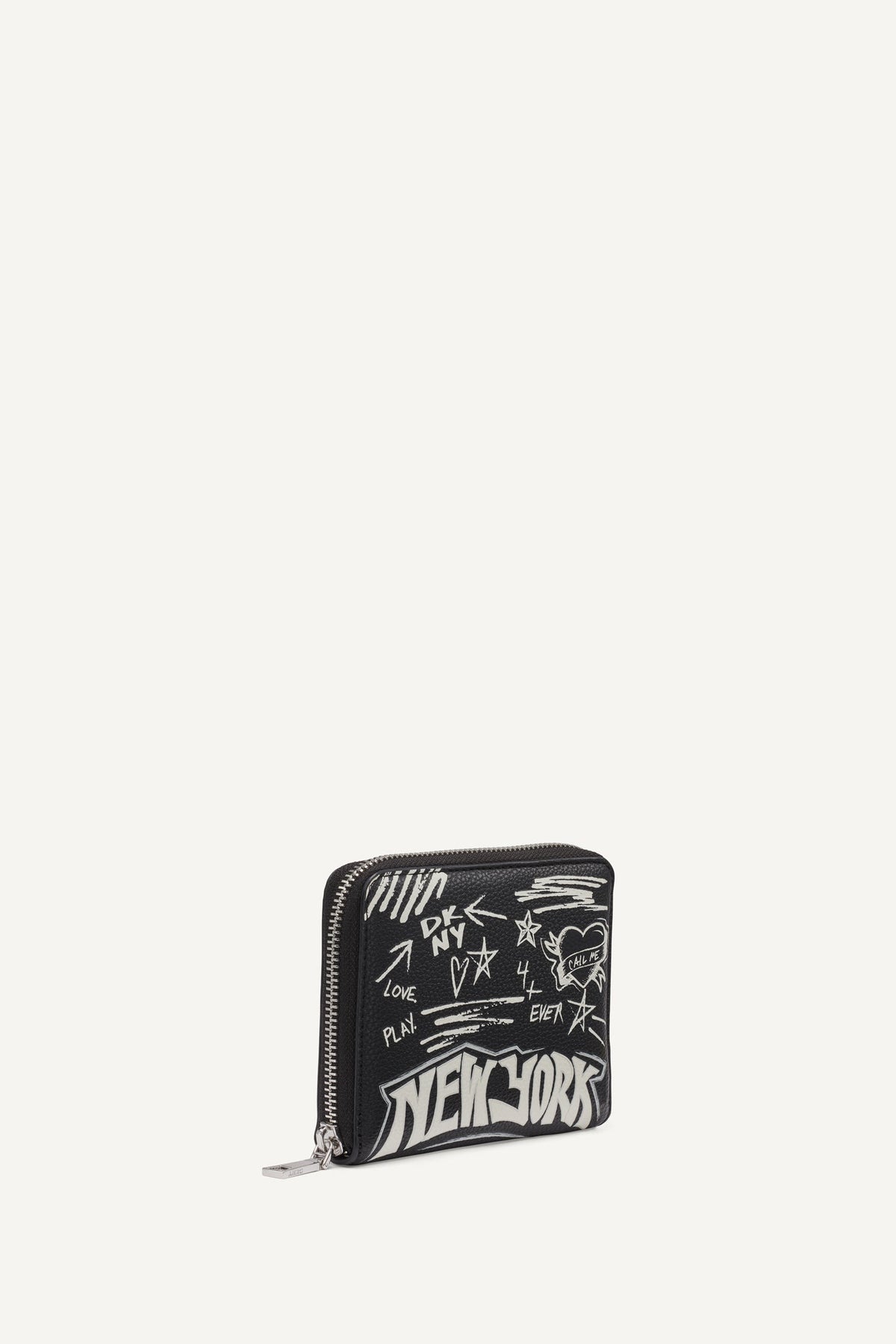 BRYAR SMALL ZIP AROUND WALLET Black | DKNY