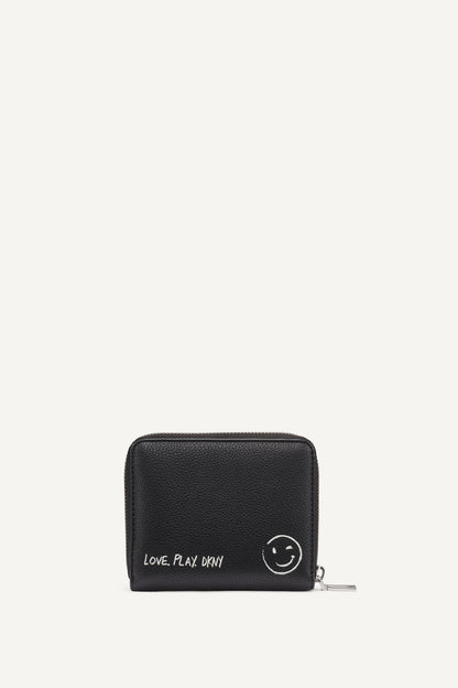 BRYAR SMALL ZIP AROUND WALLET Black | DKNY