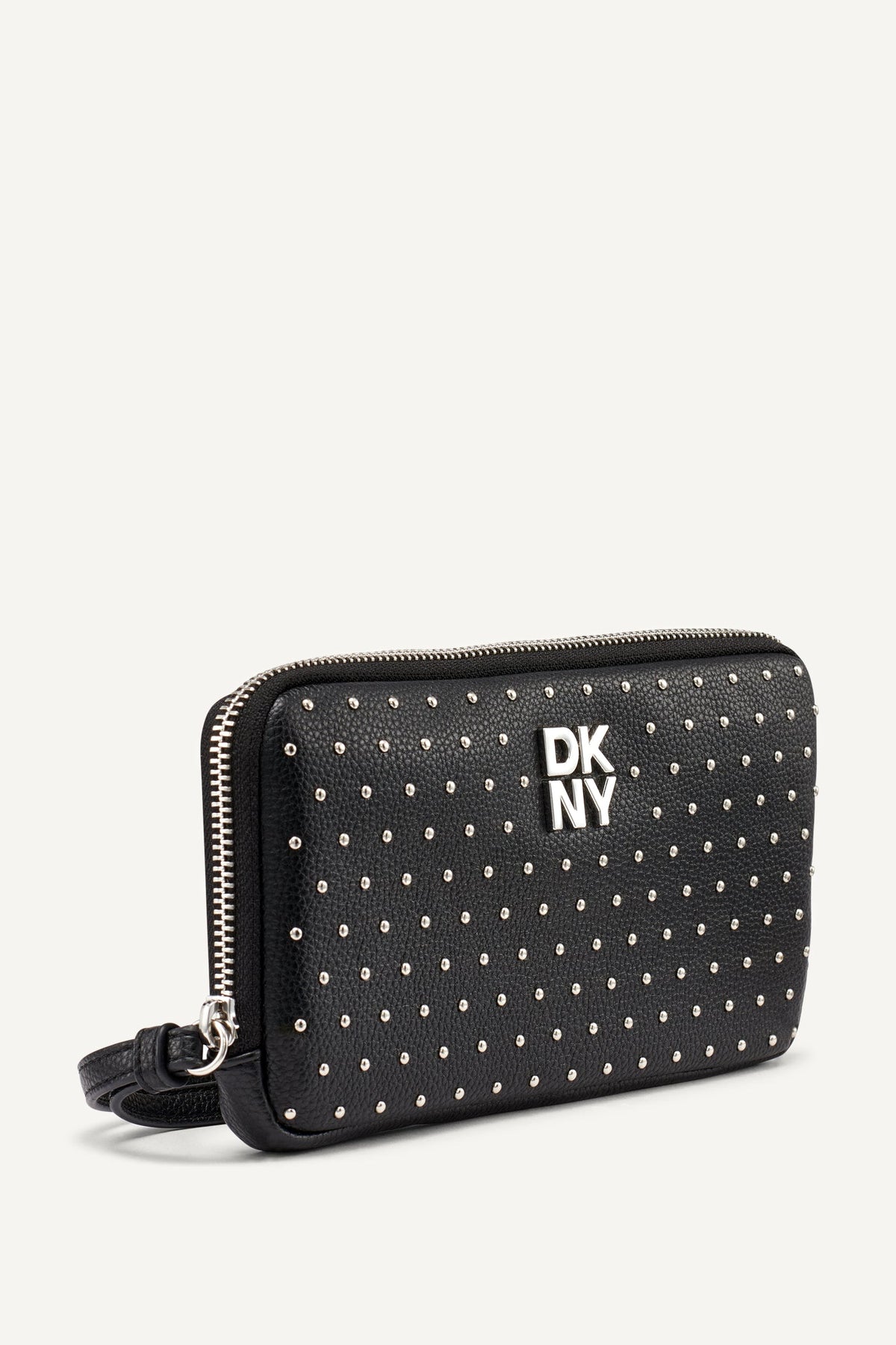 JENNY LARGE ZIP AROUND WALLET Black | DKNY