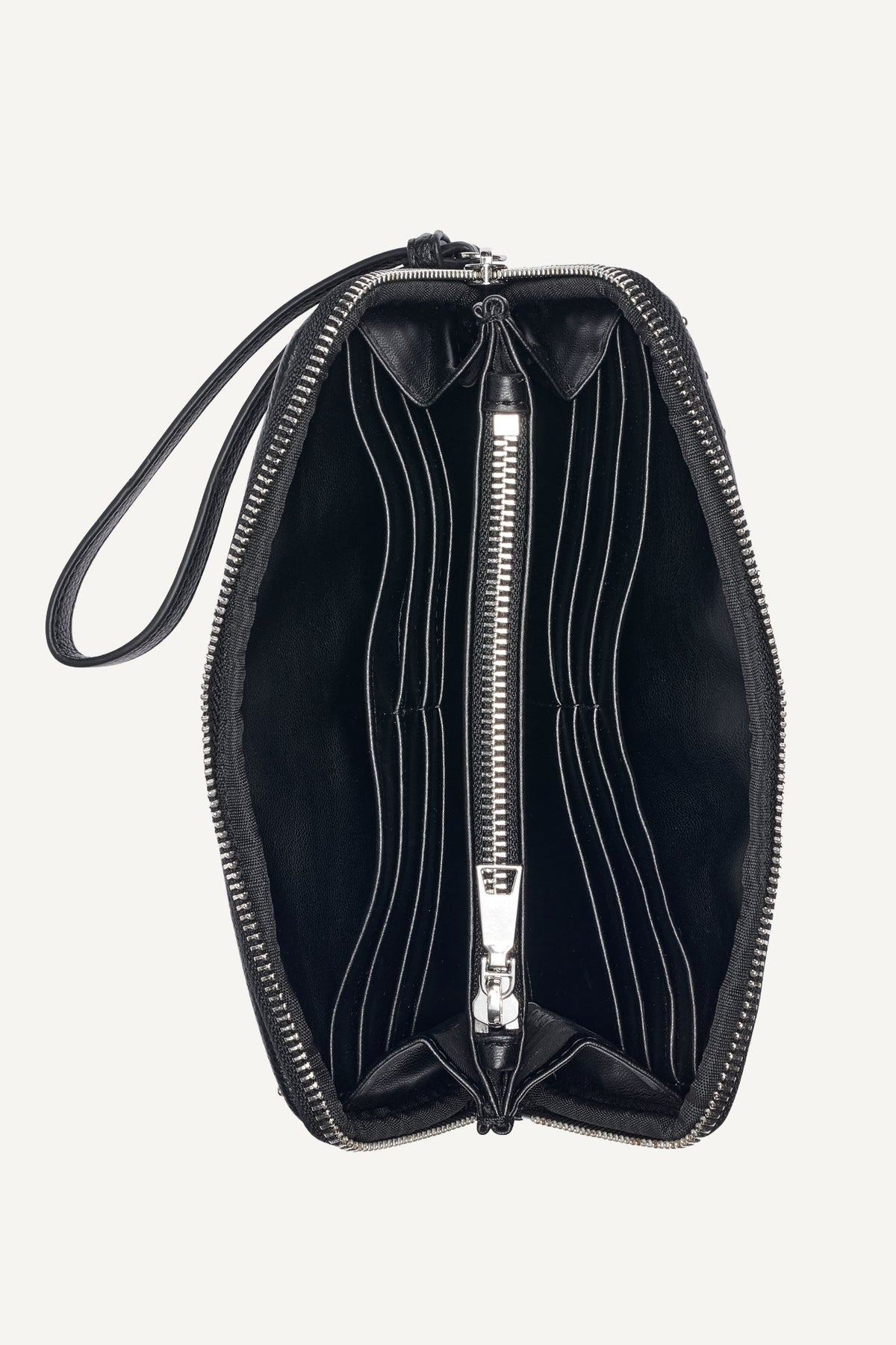 JENNY LARGE ZIP AROUND WALLET Black | DKNY