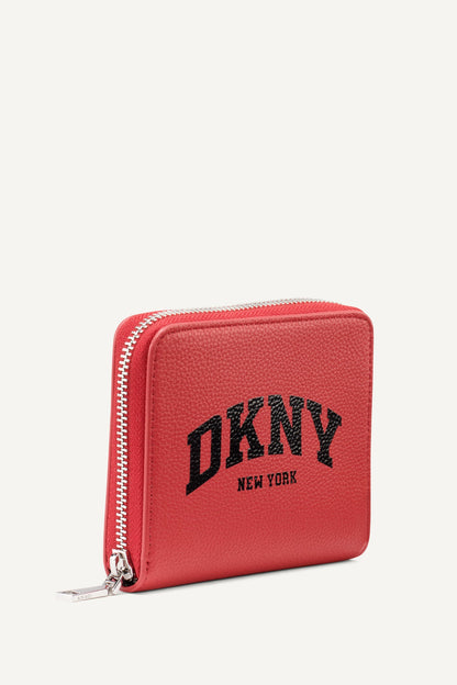 HADLEE SMALL ZIP AROUND WALLET BRIGHT RED | DKNY