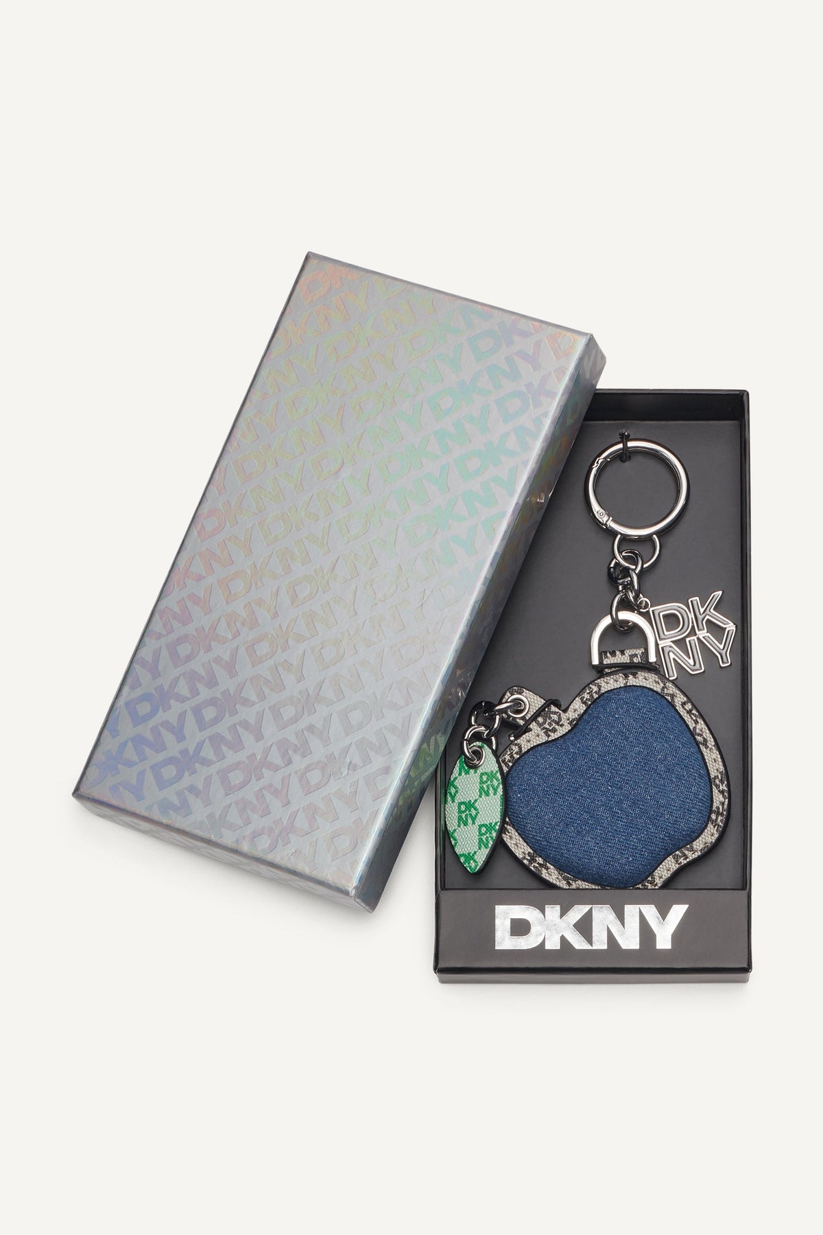 APPLE LOGO CHARM Denim | DKNY