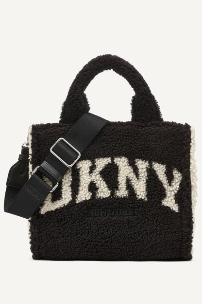 HADLEE SMALL TOTE BLACK/SILVER | DKNY