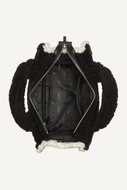 HADLEE SMALL TOTE BLACK/SILVER | DKNY