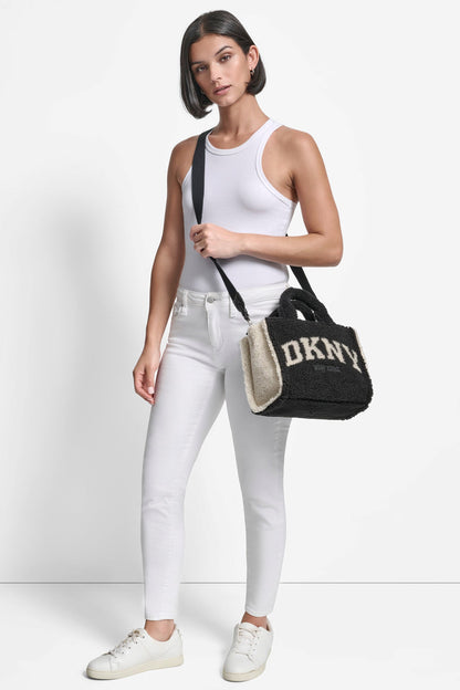 HADLEE SMALL TOTE BLACK/SILVER | DKNY