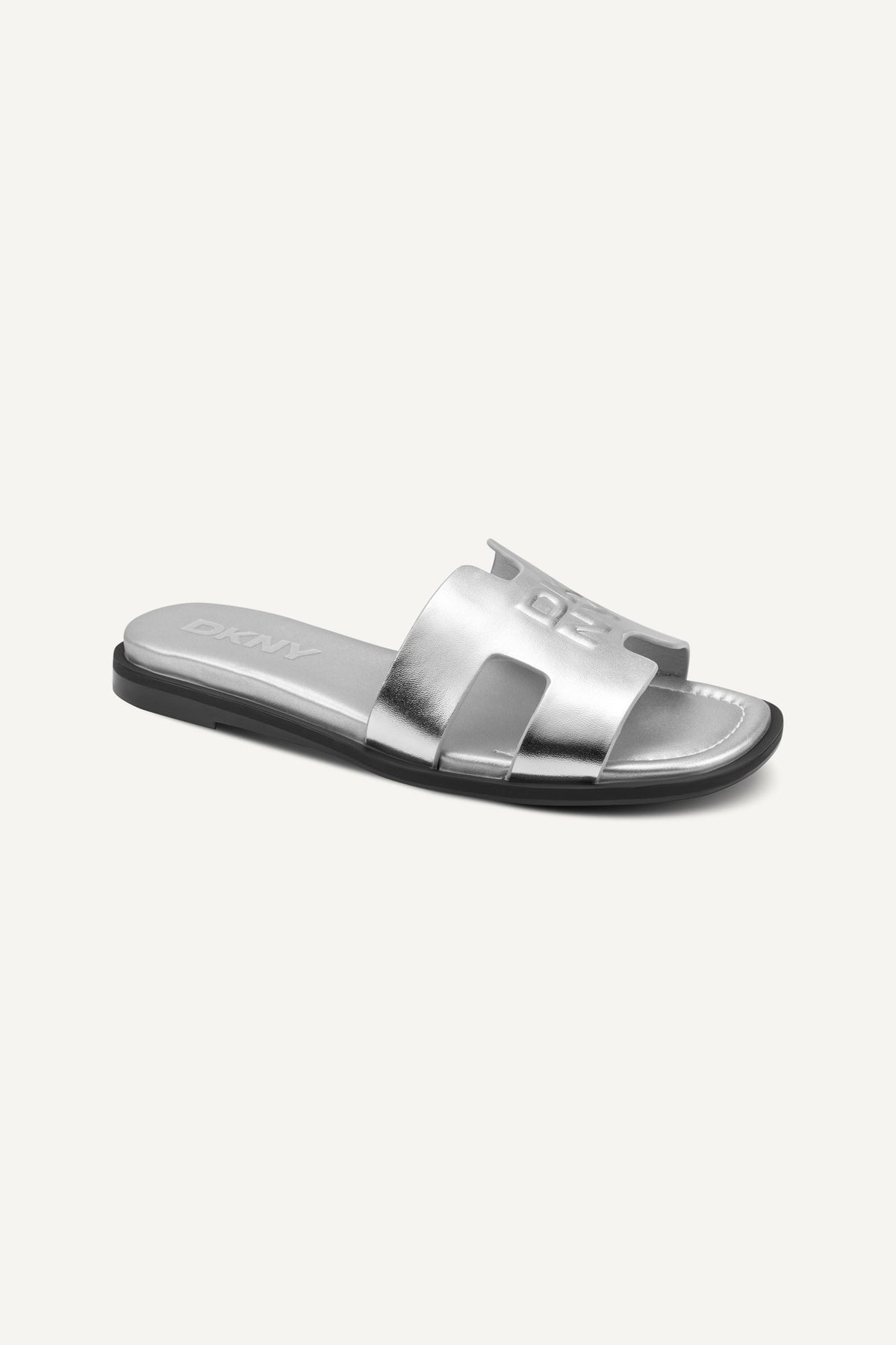 COLUMBA FLAT SLIDE Silver | DKNY