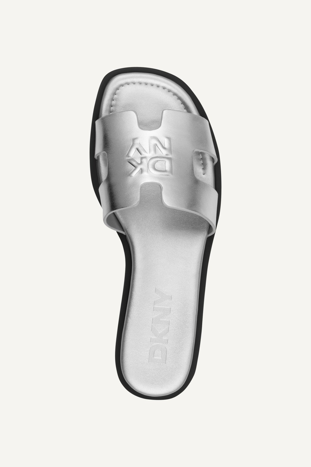 COLUMBA FLAT SLIDE Silver | DKNY