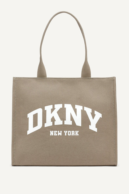HADLEE LARGE TOTE Light City Khaki/Marshmallow | DKNY