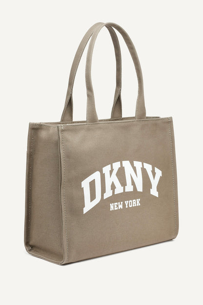 HADLEE LARGE TOTE Light City Khaki/Marshmallow | DKNY