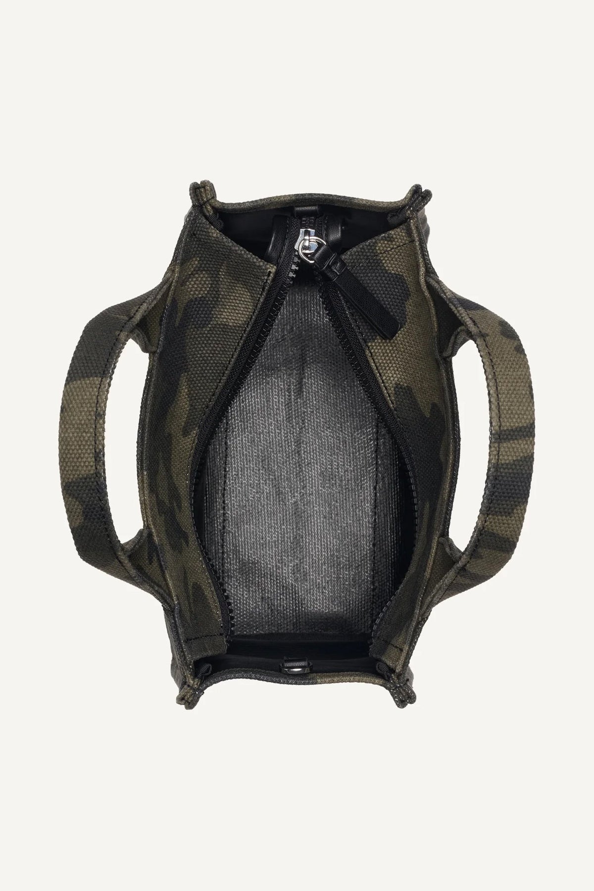 HADLEE SMALL LOGO-EMBROIDERED CAMO TOTE Camouflage | DKNY