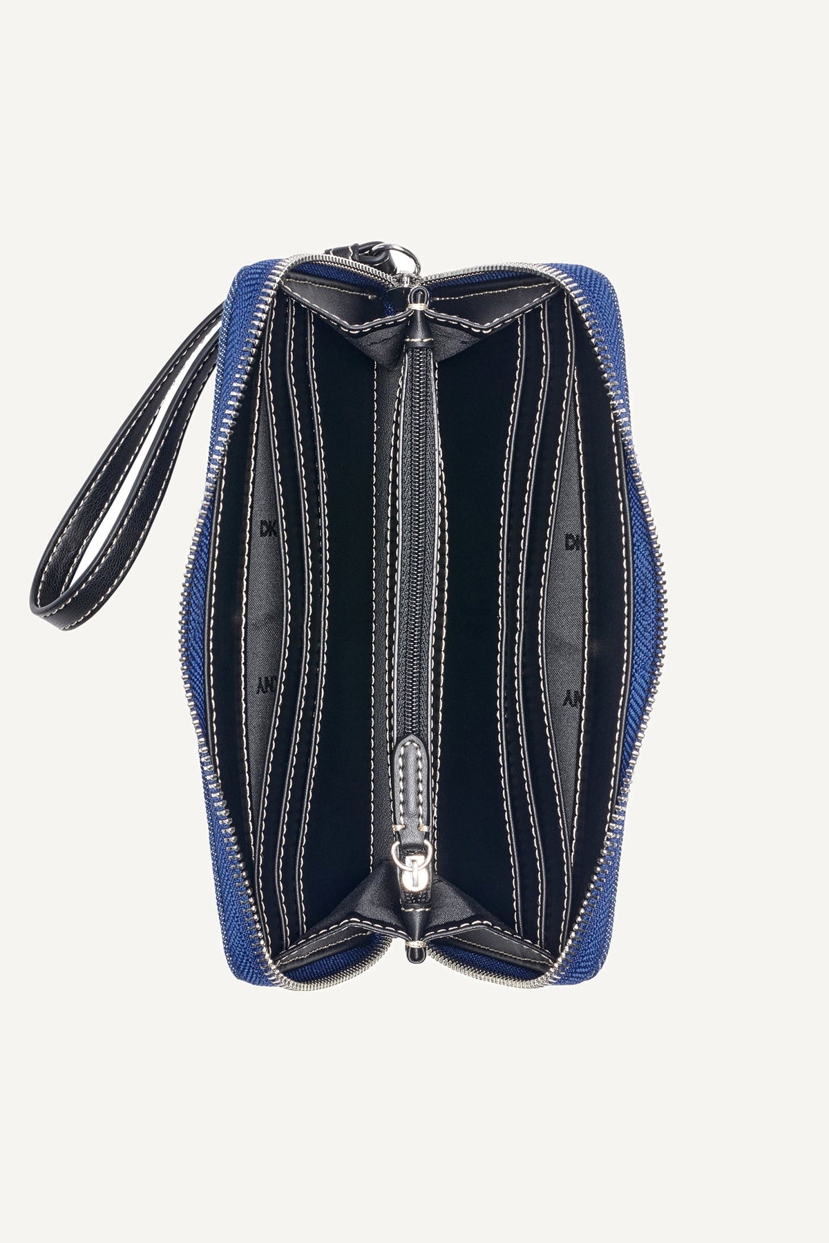 HADLEE LARGE ZIP AROUND WALLET Denim | DKNY