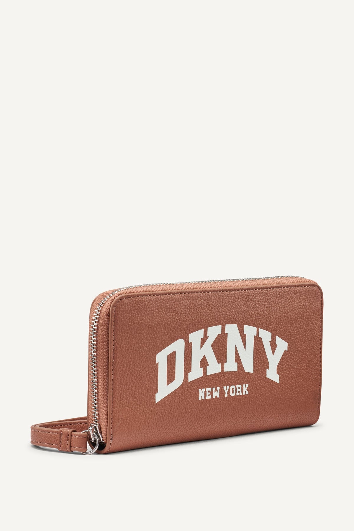 HADLEE LARGE ZIP AROUND WALLET BRIGHT RED | DKNY