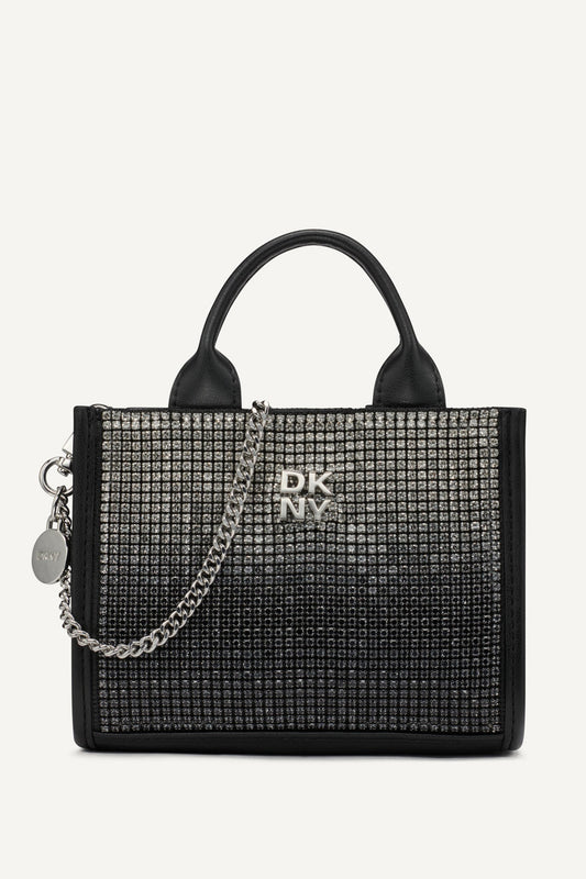 HADLEE MINI CROSSBODY BLACK/SILVER | DKNY