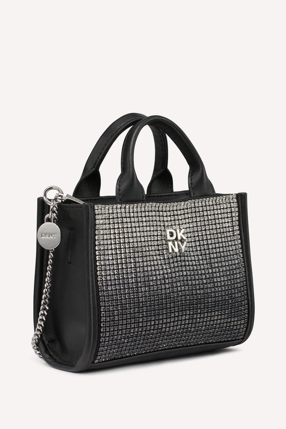 HADLEE MINI CROSSBODY BLACK/SILVER | DKNY