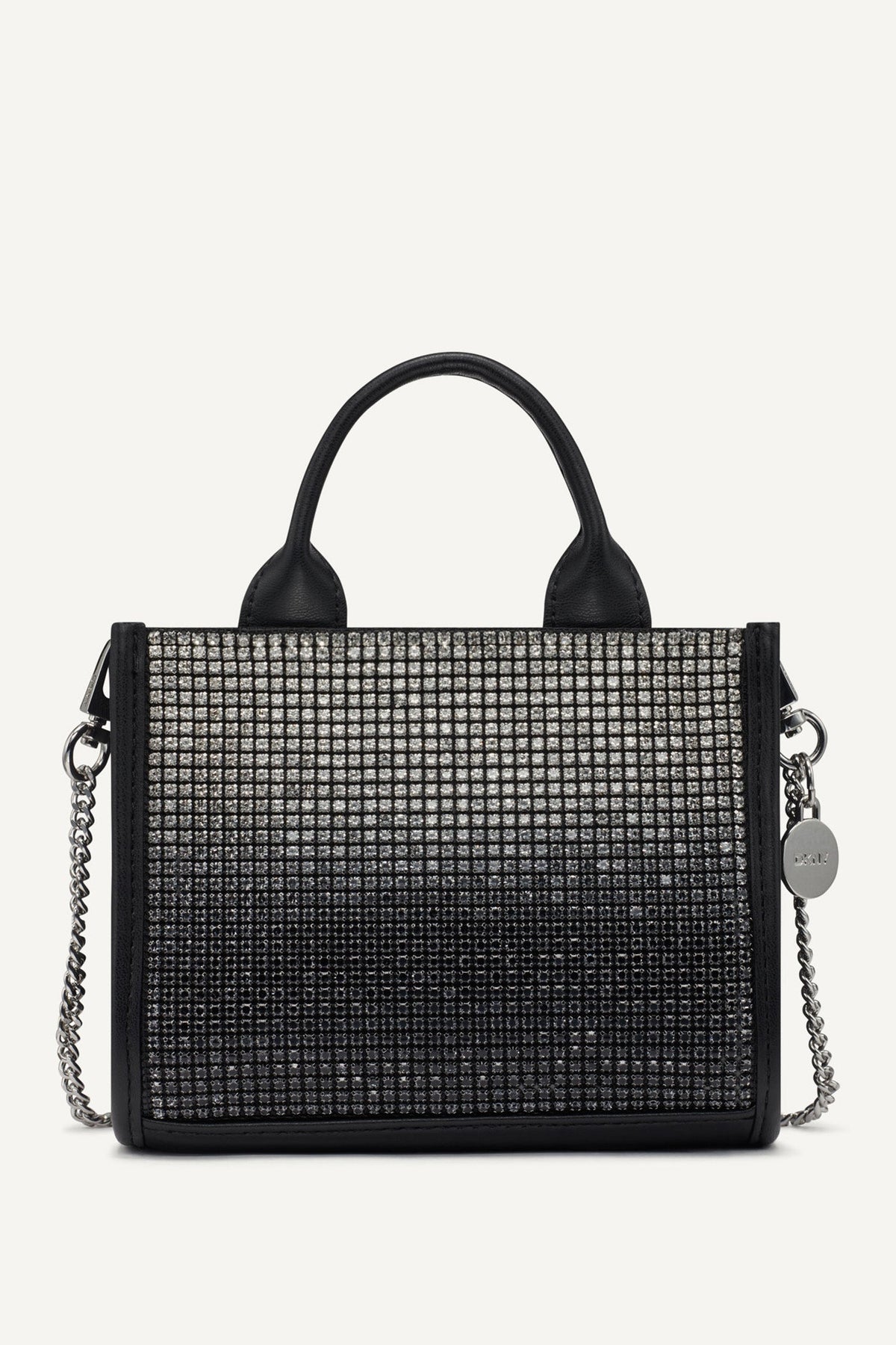 HADLEE MINI CROSSBODY BLACK/SILVER | DKNY