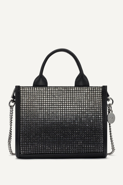 HADLEE MINI CROSSBODY BLACK/SILVER | DKNY