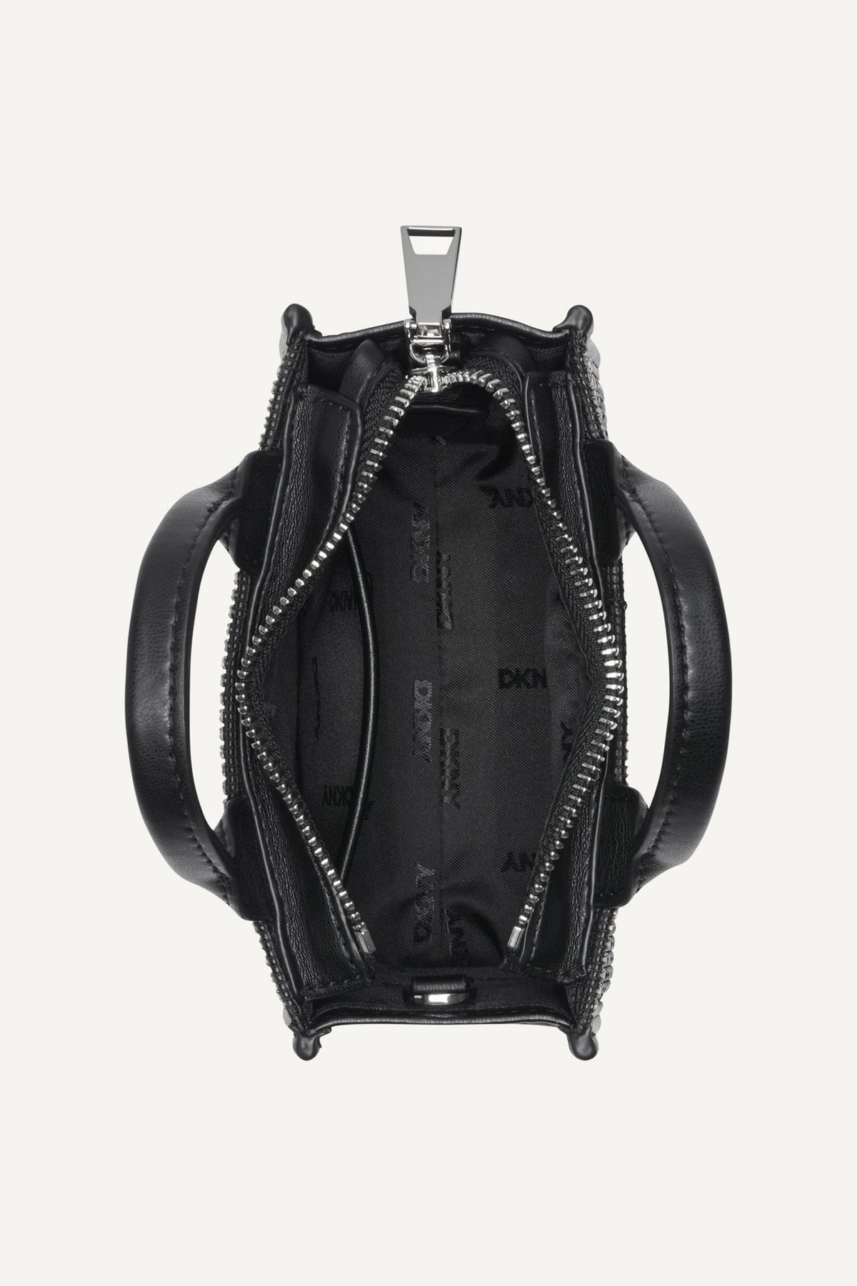 HADLEE MINI CROSSBODY BLACK/SILVER | DKNY