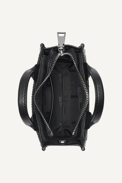 HADLEE MINI CROSSBODY BLACK/SILVER | DKNY