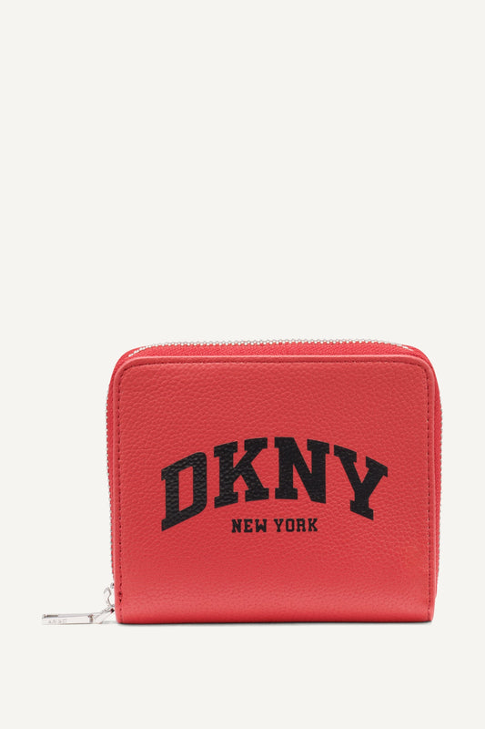 HADLEE SMALL ZIP AROUND WALLET SILVER | DKNY