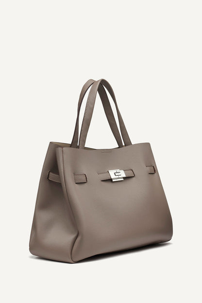 BRYAR LARGE SATCHEL Silver | DKNY