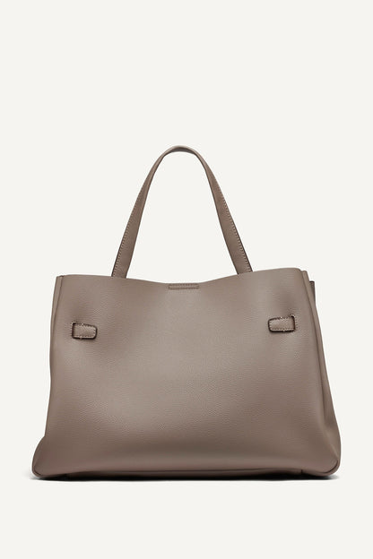 BRYAR LARGE SATCHEL Silver | DKNY