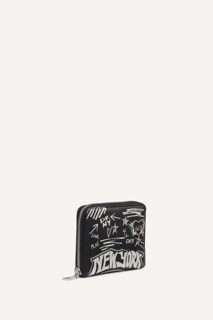 BRYAR SMALL ZIP AROUND WALLET Marshmallow | DKNY