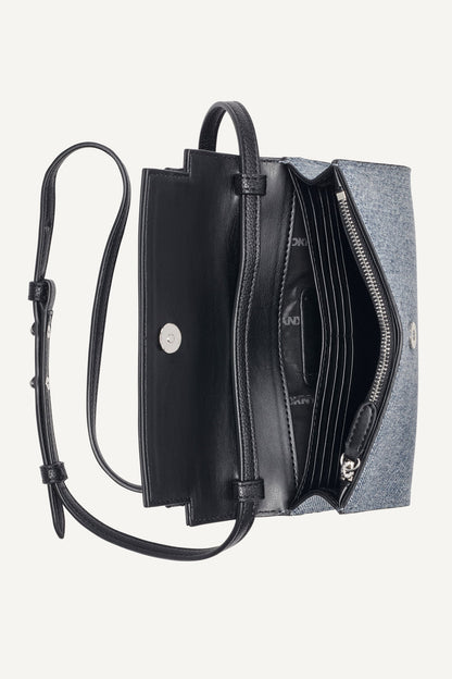 BRYAR CROSSBODY Denim/Black | DKNY