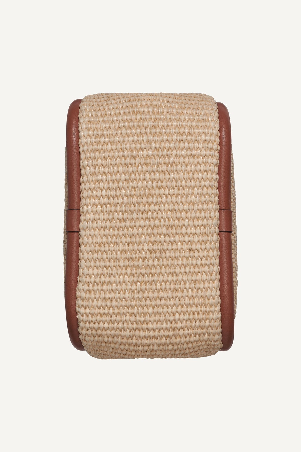 CAPRI WOVEN HOBO CROSSBODY BAG Natural/Saddle | DKNY