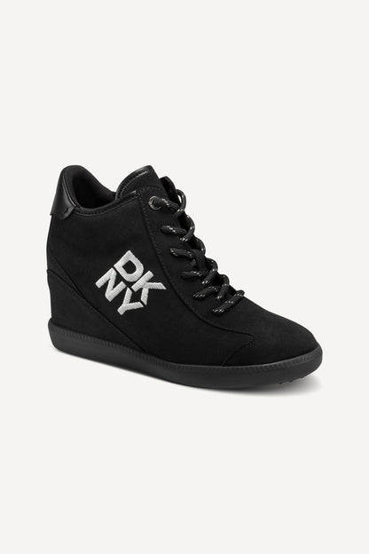 SAMMY WEDGE SNEAKER Brown | DKNY