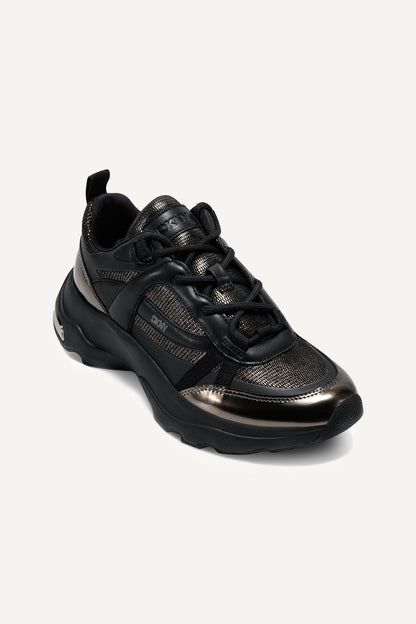 JUNA LACE UP SNEAKERS ASH | DKNY
