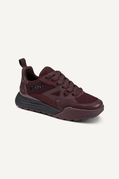 ZANIRA LACE UP SNEAKER Sangria | DKNY