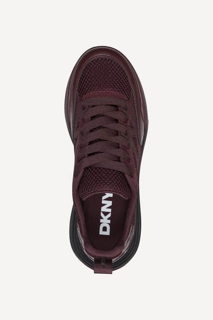 ZANIRA LACE UP SNEAKER Sangria | DKNY