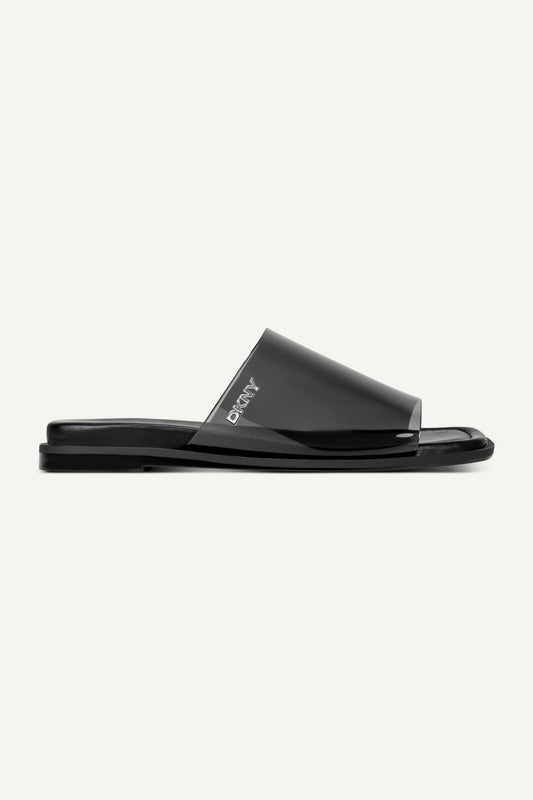 CATALINE FLAT SLIDE SANDAL Black | DKNY