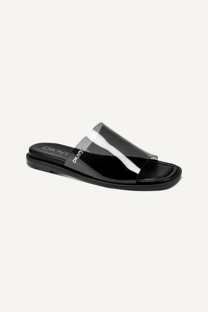 CATALINE FLAT SLIDE SANDAL Black | DKNY