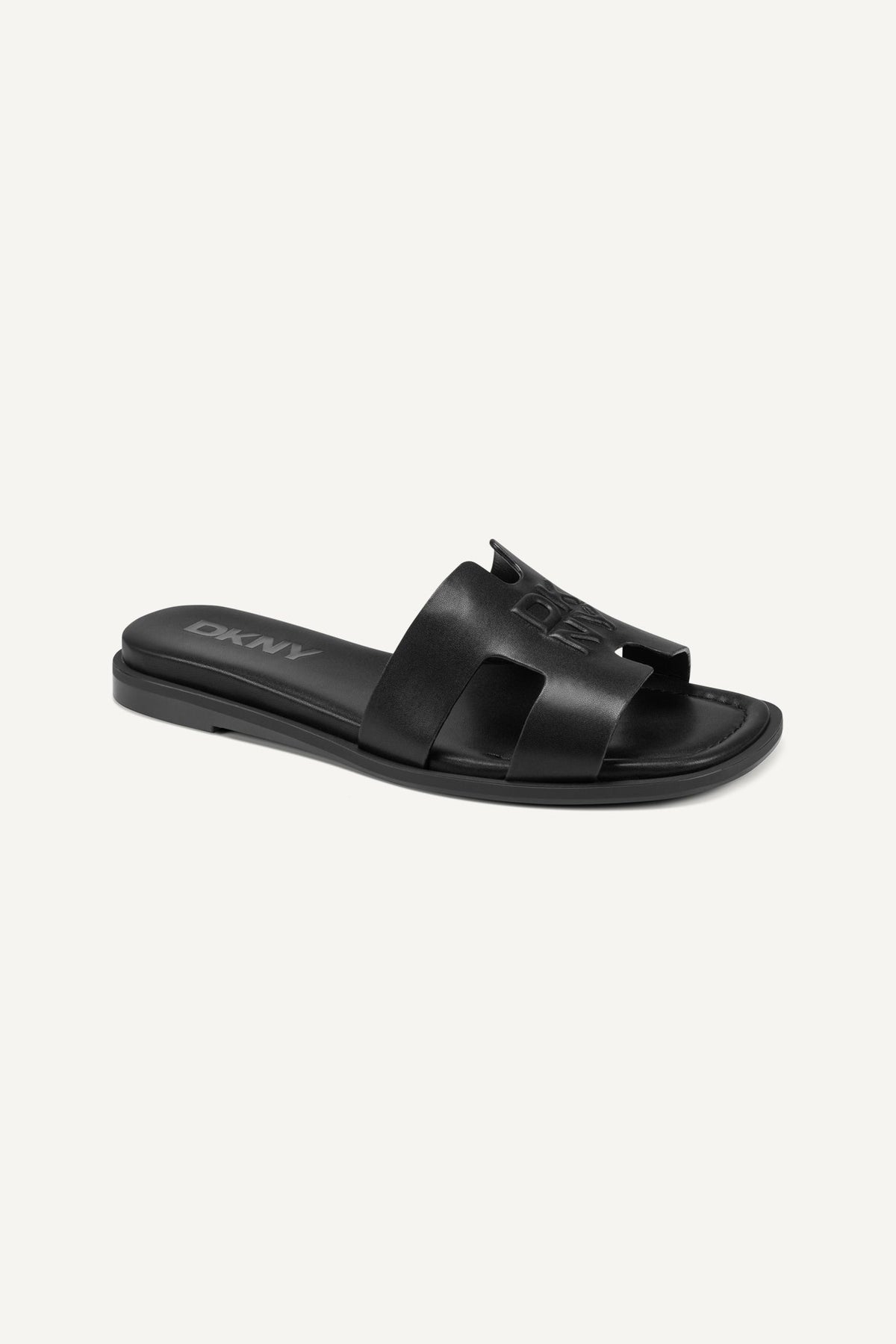 COLUMBA FLAT SLIDE Black | DKNY