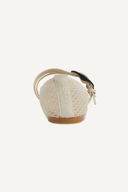DADE MESH MARY JANE FLAT KHAKI | DKNY