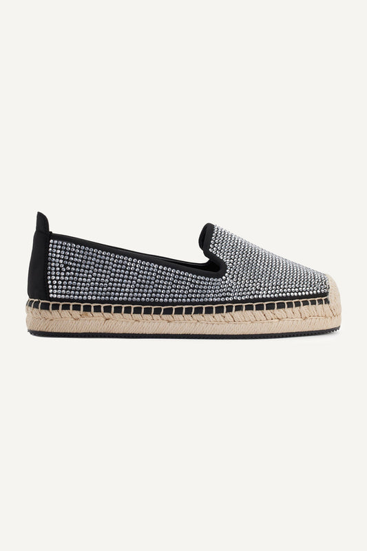 MALLY RHINESTONE ESPADRILLE Black/Clear | DKNY