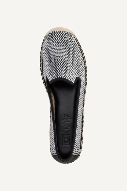 MALLY RHINESTONE ESPADRILLE Black/Clear | DKNY