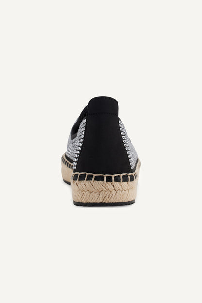 MALLY RHINESTONE ESPADRILLE Black/Clear | DKNY