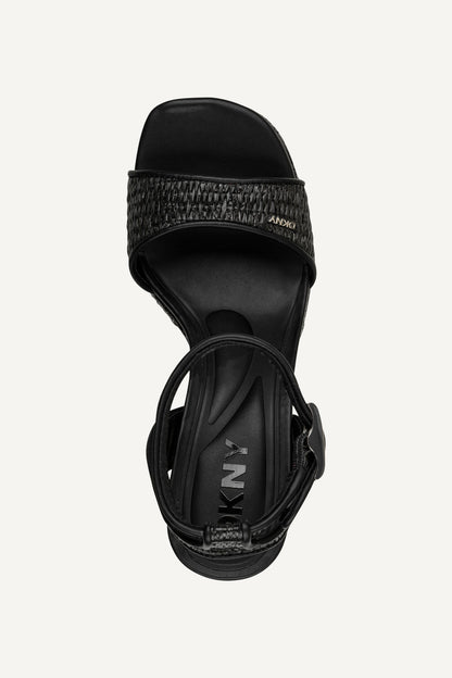 SCOTIA ANKLE STRAP SANDAL Black | DKNY